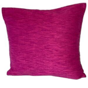 CRATE and BARREL Fuschia Pink Accent Throw Pillow with Zipper 16 x 14.5 inches